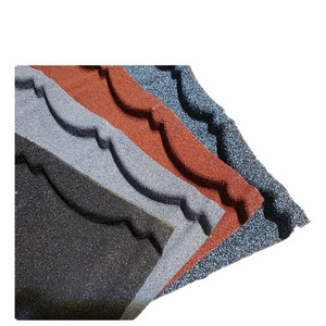 Color stone coated metal roof tile for building material