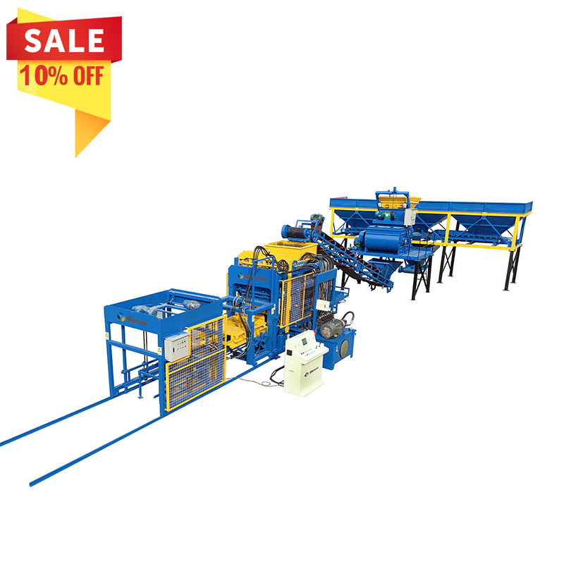 hot sale QT6 - 15 large automatic cement concrete brick  block making machinery