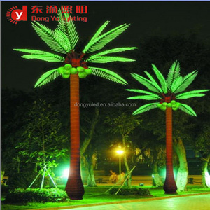 CE ROHS approved 4m realistic outdoor artificial led palm tree light