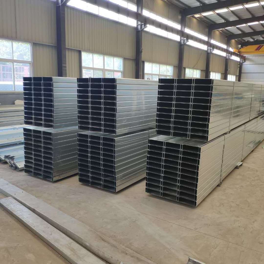 C-Shaped Steel and C Type Channel Steel Purlin Light Weigh Galvanized Profiles C Shape Steel Purlin