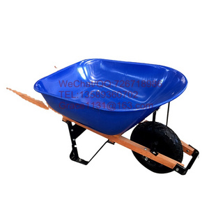 Heavy duty construction wheelbarrow with wooden handle garden wheelbarrows building wheel barrow 80L 100L 110L 180kg WH6601