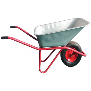 factory promotion  wheelbarrow 90L galvanized steel tray