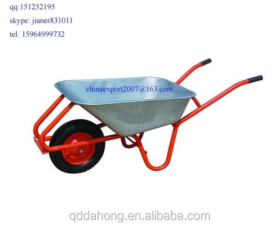 Heavy Duty Brick and Concrete Wheelbarrow WB6415 with Steel Tray