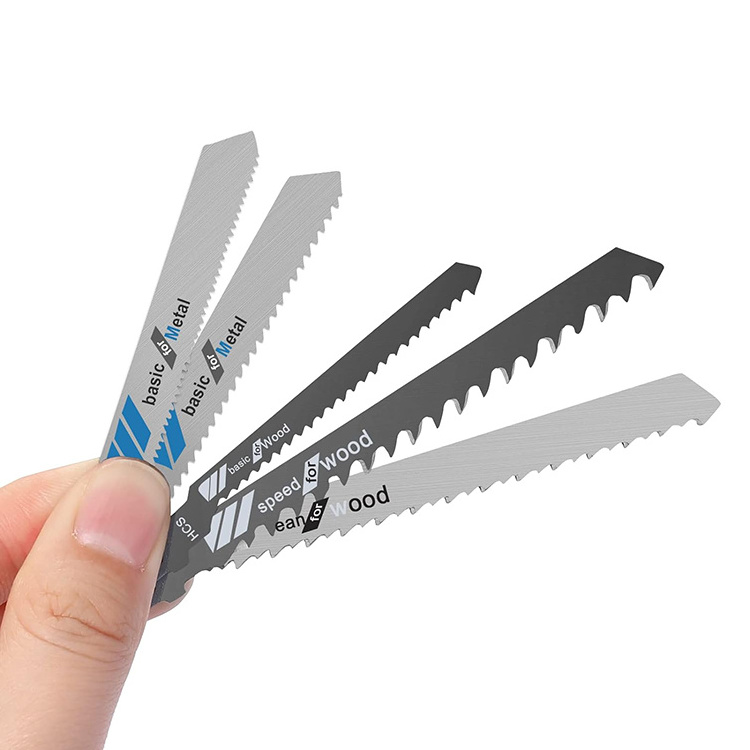 20 pcs Jig saw Blades Set Professional T-Handle Multi-Purpose Set for Wood Pruning, Plastic, and Metal Cutting