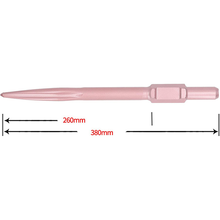 380mm Length PH65 Shank Point Chisel for Concrete Stone