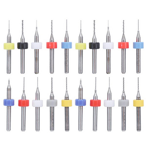 20Pc Carbide Micro Drill Bits Straight Shank Twist Drills Cemented Carbide Mini Fixed Shank for Fine Drilling