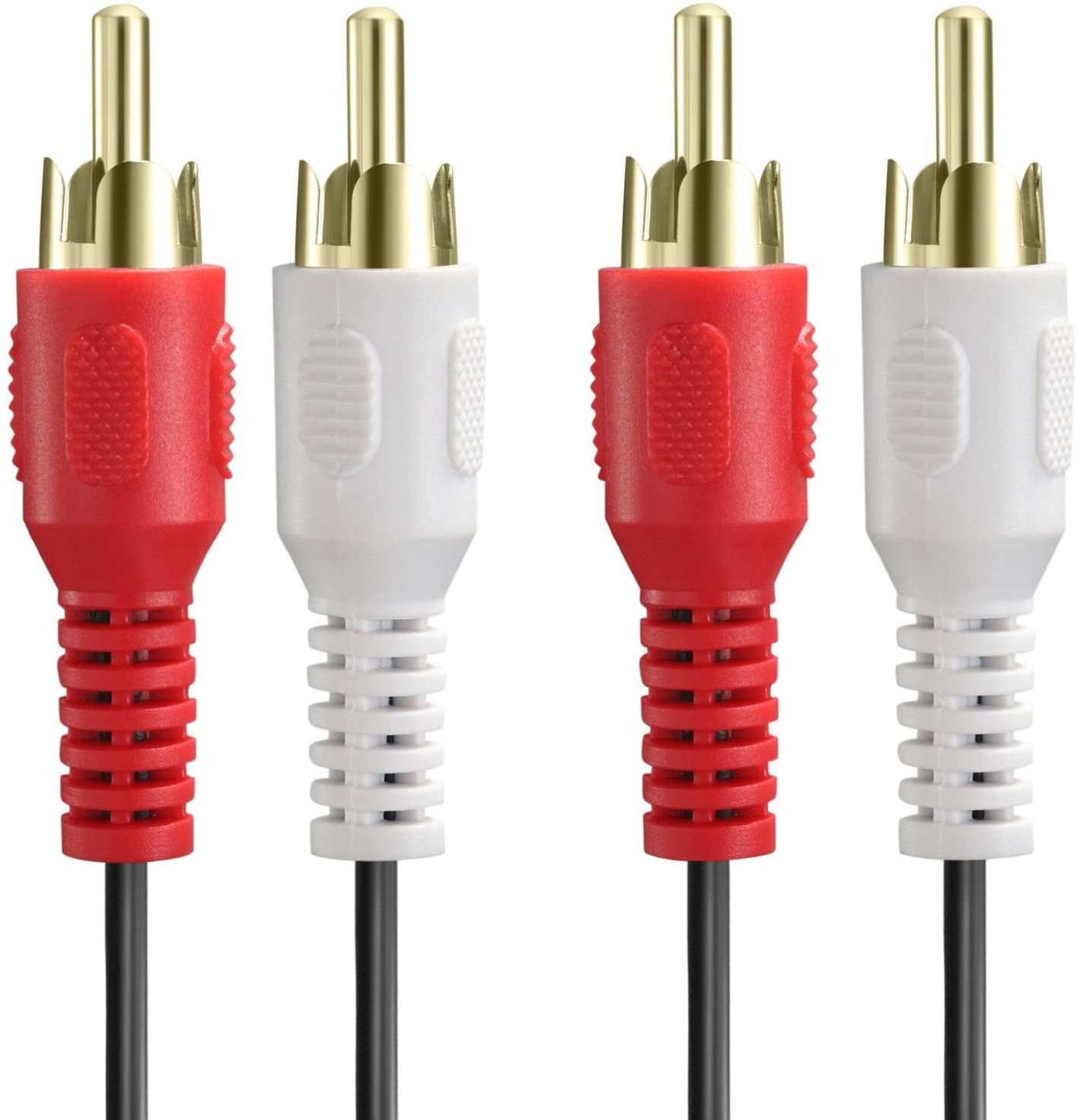 EX-Work Audio Cable 2 Male to 2 RCA Male AV AUX Stereo Cord to 2RCA Standard Converter Cable