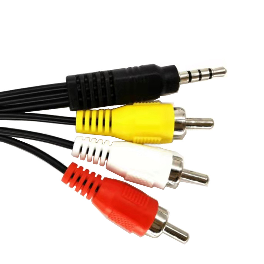 EX-Work Audio Cable 2 Male to 2 RCA Male AV AUX Stereo Cord to 2RCA Standard Converter Cable