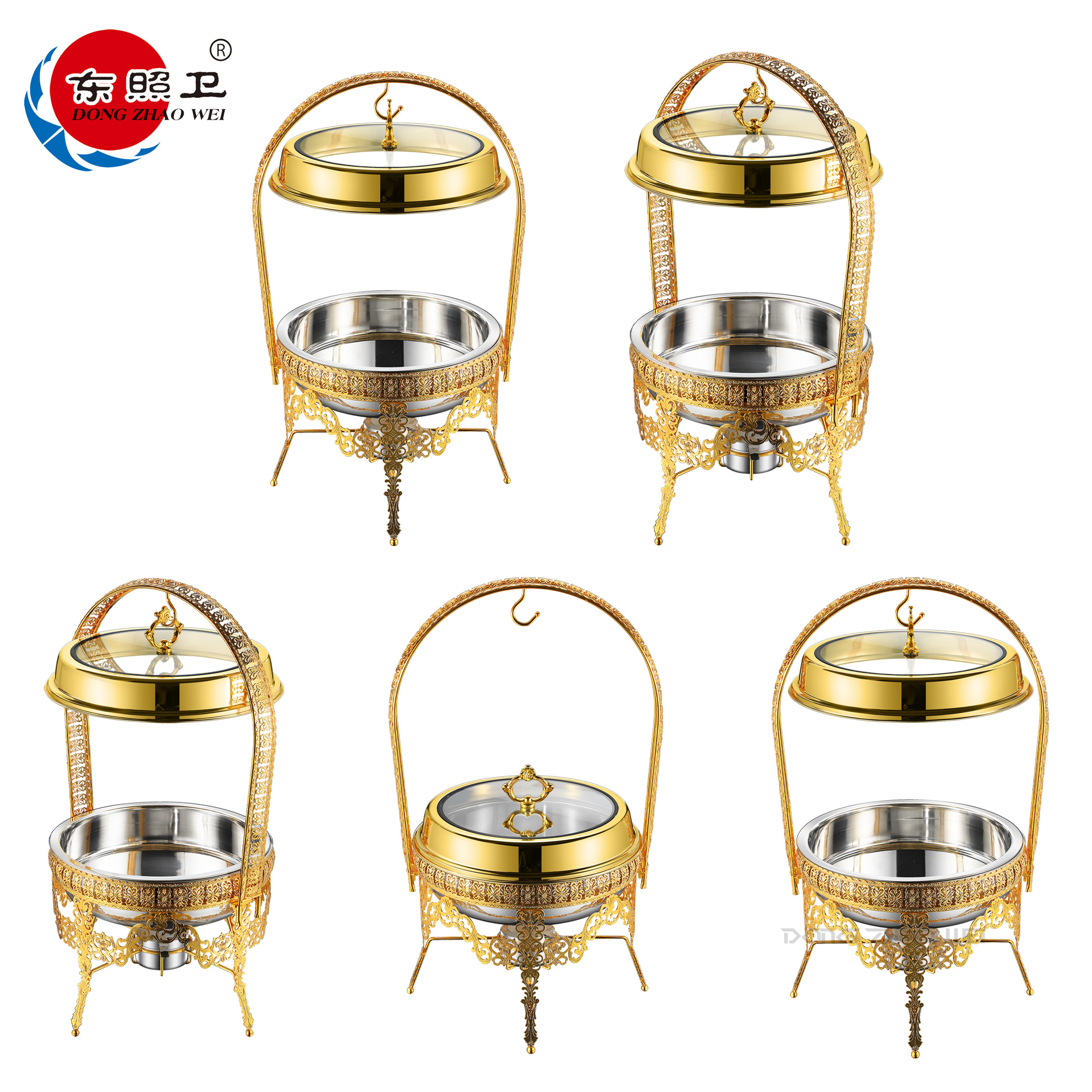 Copper Chafing Dish Pour Buffet Set Chafing Dishes For Catering Luxury Stainless Steel Gold Chaffing dish