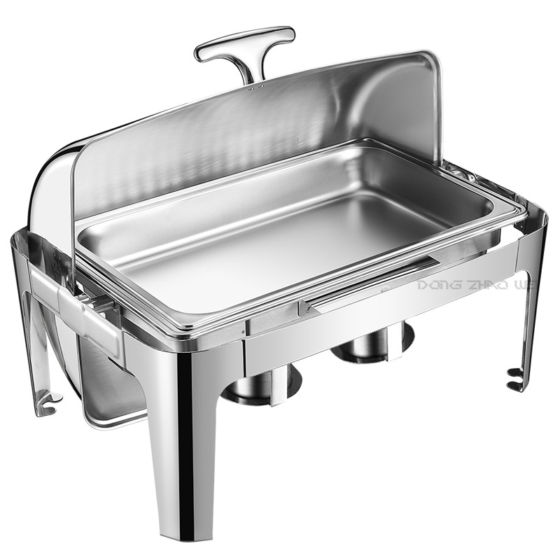 9L Chaffing Dishes Buffet Catering Stainless Steel Luxury Food Warmer Gold Hydraulic Cheffing Chafing Dish Buffet For Catering