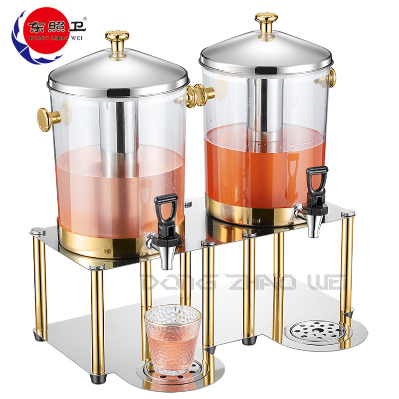 Restaurant Equipment Commercial Dispenser Juice Ice Cool Or Hot Drink Beverage Dispenser  8L/16L Gold Juicer Dispenser