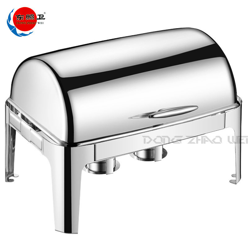 9L Chaffing Dishes Buffet Catering Stainless Steel Luxury Food Warmer Gold Hydraulic Cheffing Chafing Dish Buffet For Catering