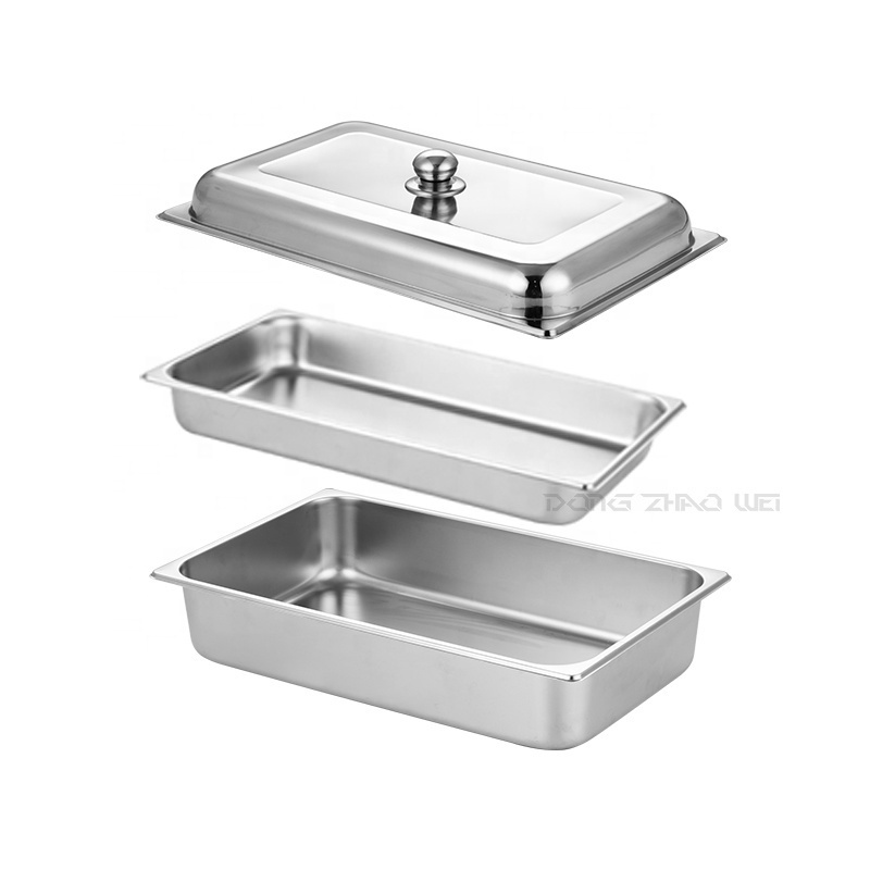 Economic Factory Outlet Hotel Used Chafing Dishes 201 Stainless Steel Food Warmer Oblong Chafing Dish