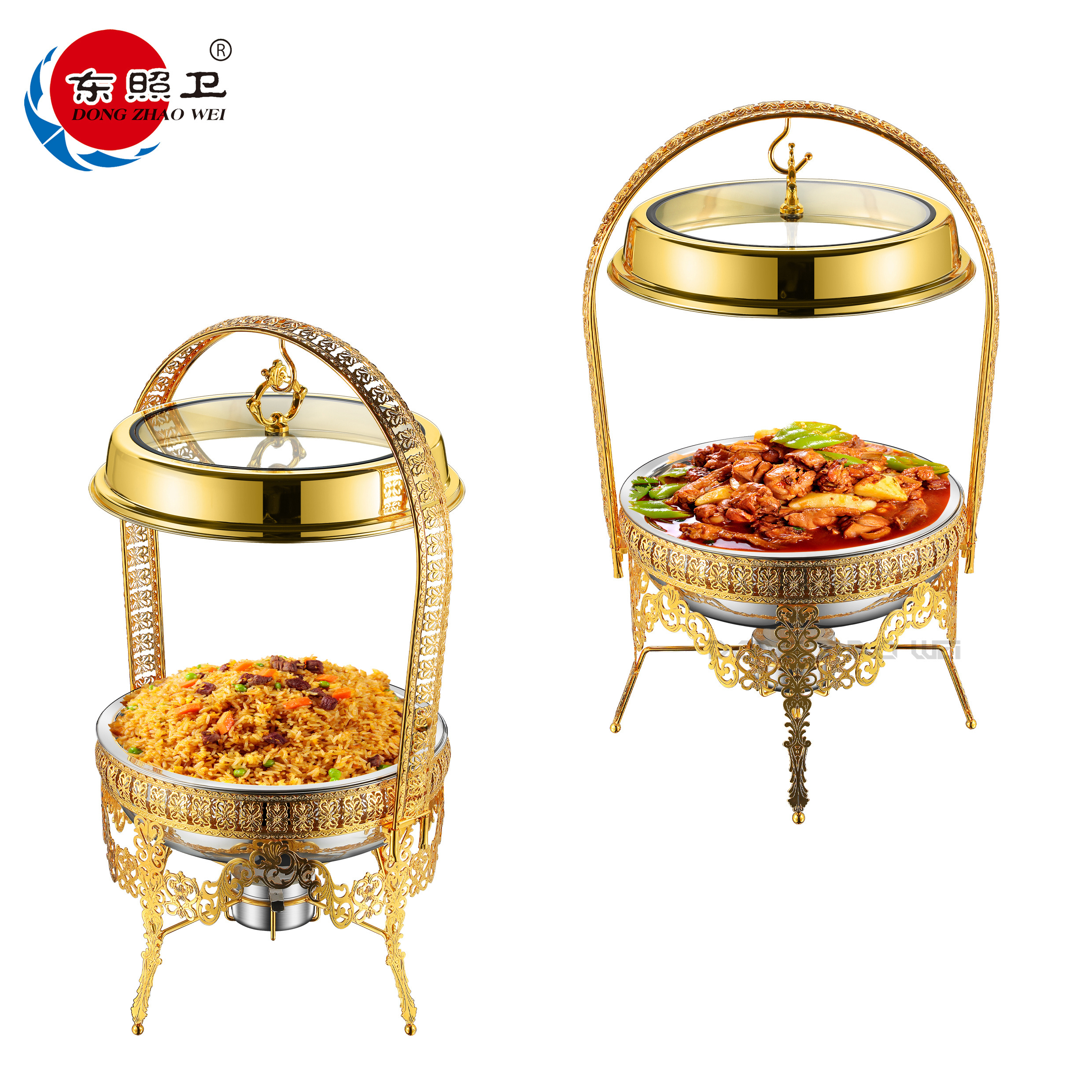 Copper Chafing Dish Pour Buffet Set Chafing Dishes For Catering Luxury Stainless Steel Gold Chaffing dish