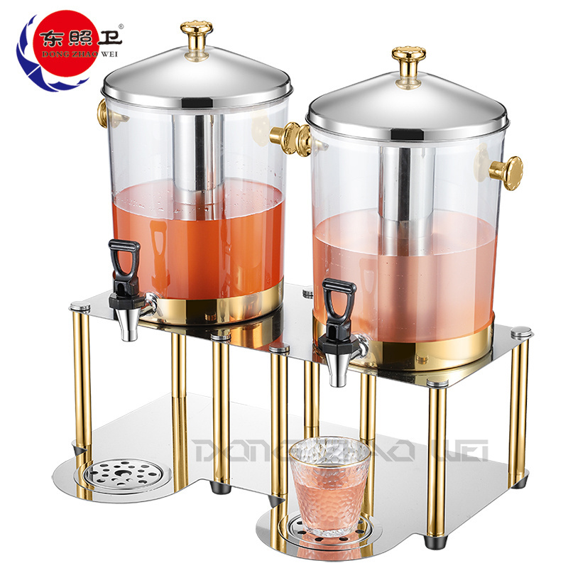 Restaurant Equipment Commercial Dispenser Juice Ice Cool Or Hot Drink Beverage Dispenser  8L/16L Gold Juicer Dispenser