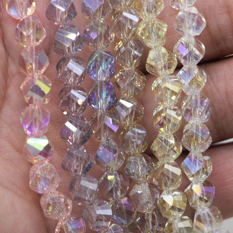 Wholesale Colorful  Crystal Loose Bead 8mm Glass Beads DIY Handmade Loose Beads For Jewelry Making