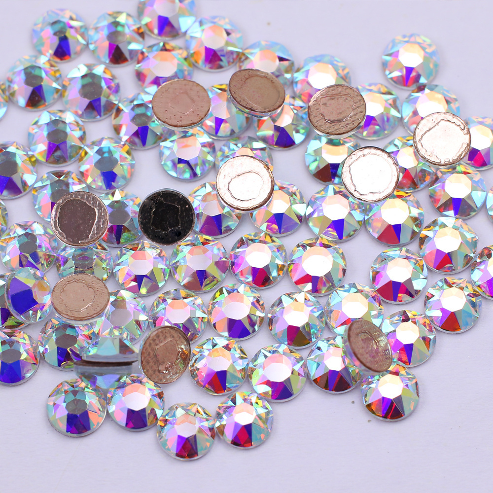 2088/8+8 High quality non hotfix strass hotfix 16 faces cut 8 big + 8 small sun flower facets ss16 ss20 ab Newest