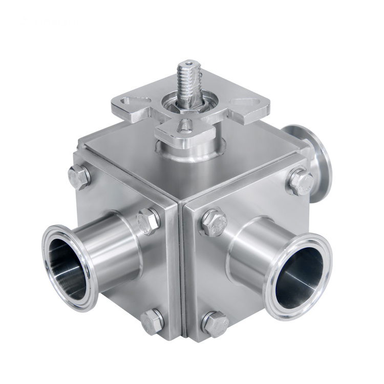 Donjoy customized multi port stainless steel ball valve non retention 3 way ball valves