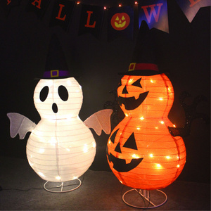 2023 Halloween Eve Outdoor Decoration Ghost Pumpkin Creepy Ornament LED Halloween lights