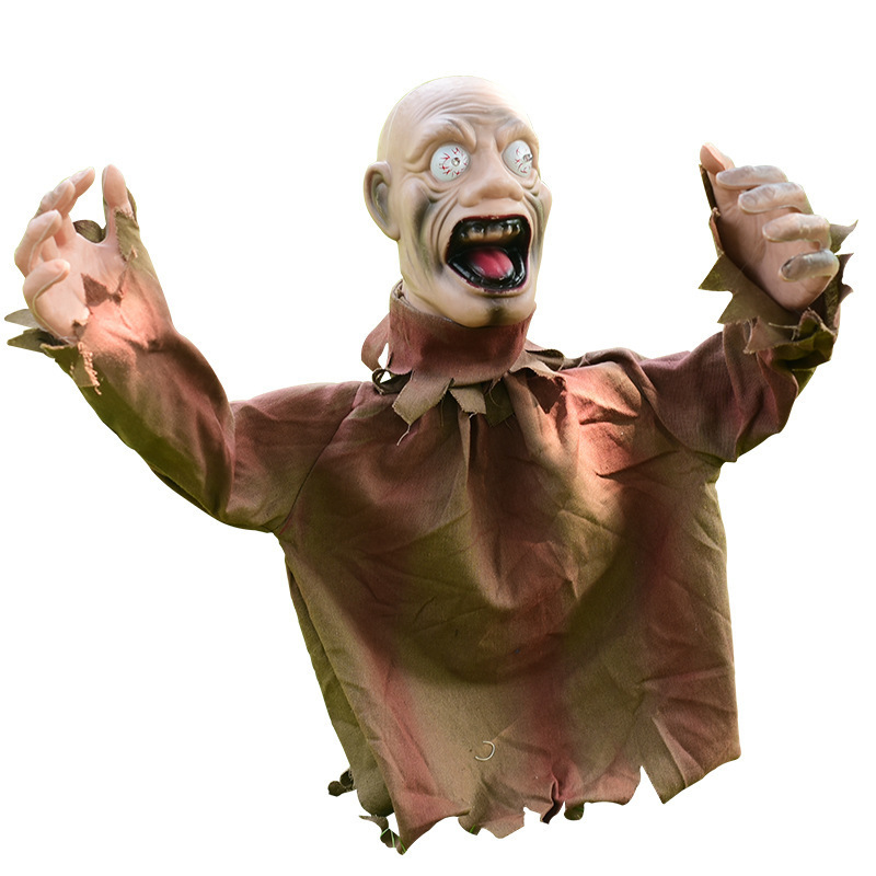 Halloween Eve Decoration Yard Garden Horror Zombie Amazon Voice Control Halloween Cape Halloween Props