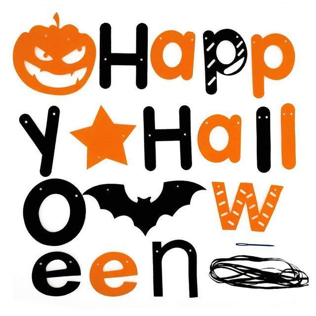 2020 Halloween party decoration 3D wall stickers halloween banner bat halloween stickers with customization