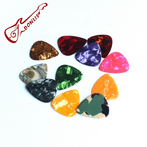 Custom Logo Blank Tortoise Guitar Pick Celluloid Material Colorful Cheap Guitar Picks in 1.0mm Thickness