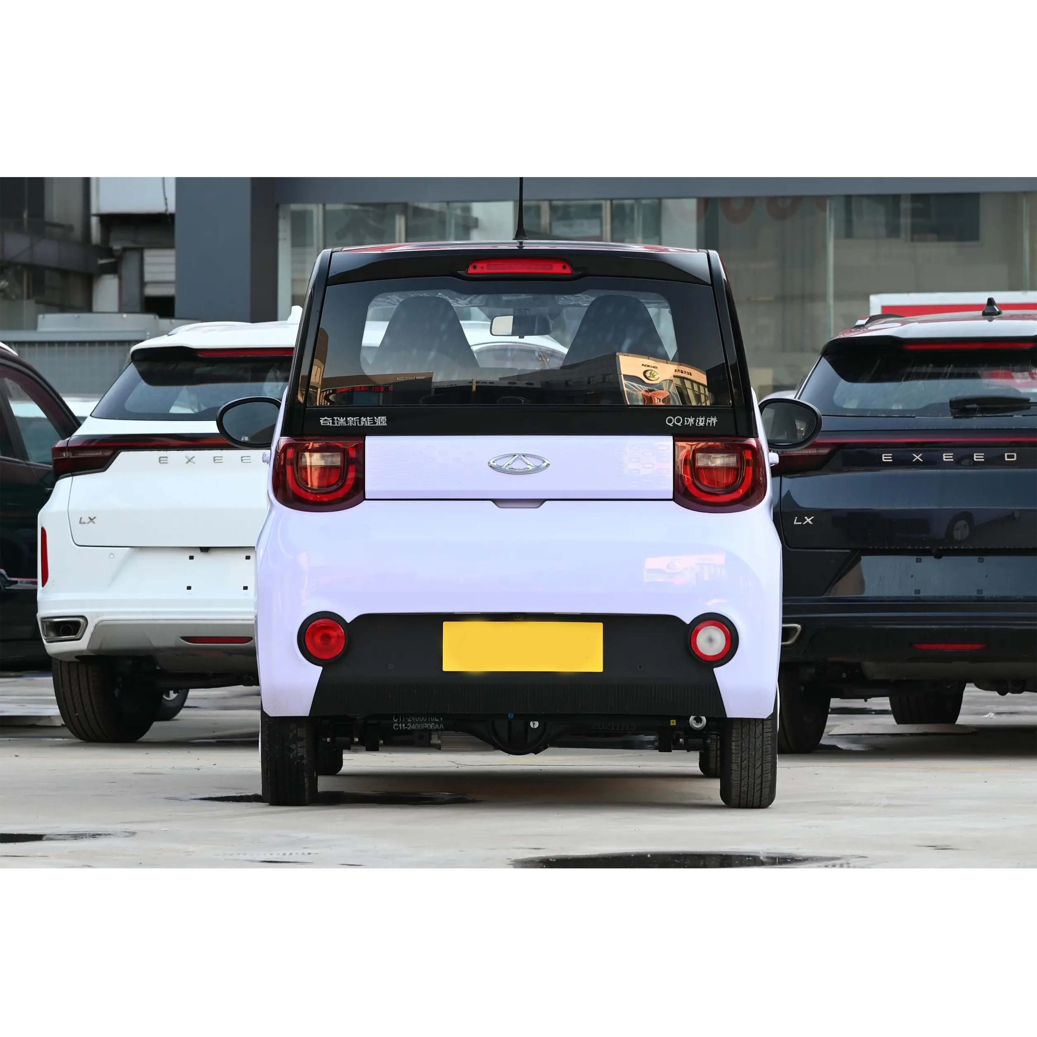 Chery Qq Ice Cream High Quality New Ev Car in China Mini Car 3 Door 4 Seater Electric Vehicle Single Speed Gearbox