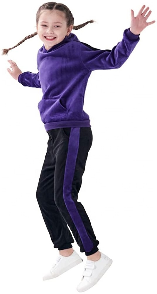 Plain sweat suits kids track suits boys cotton sweatshirts hoodies oversize children tracksuit in cheap price