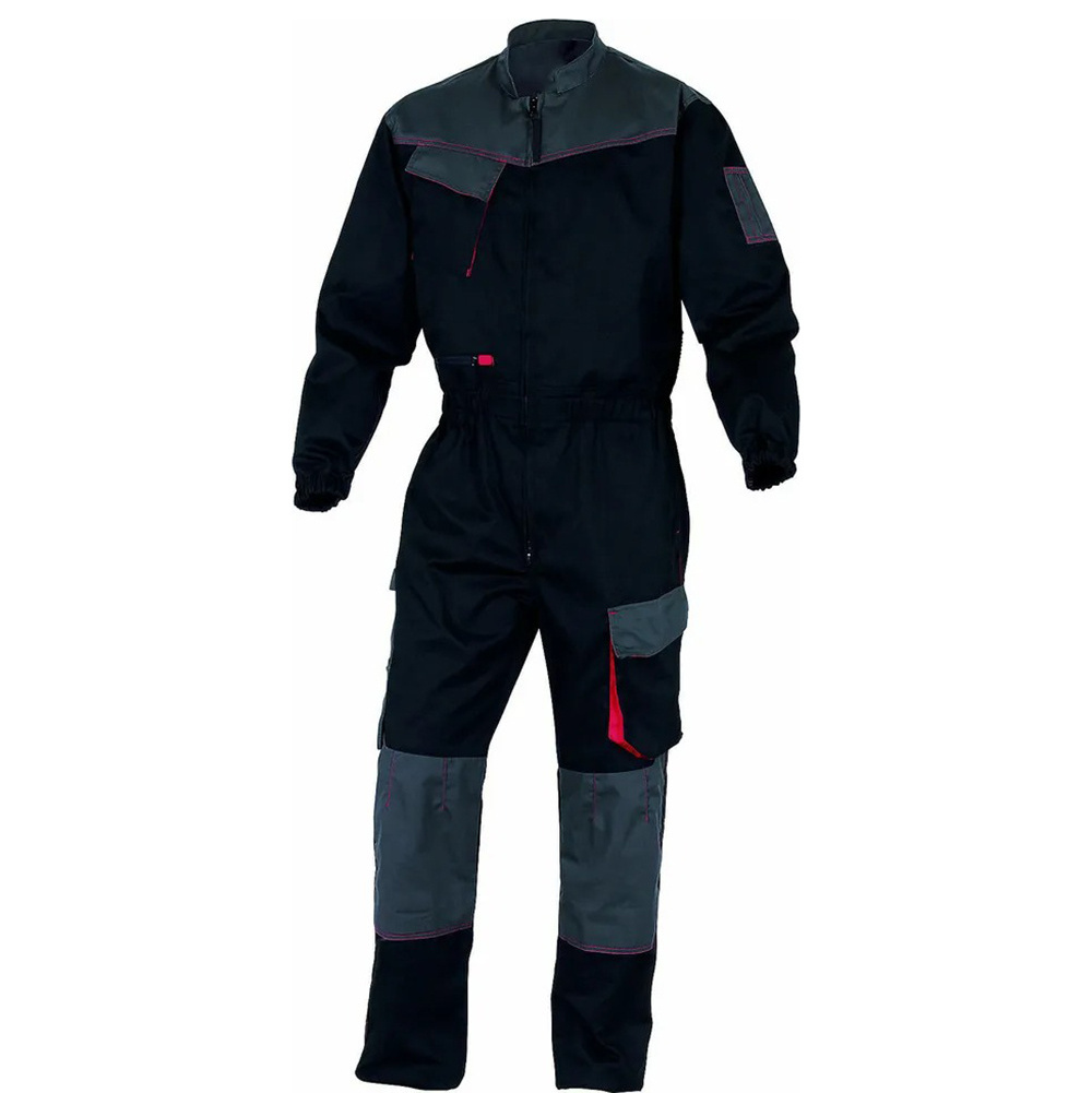 Professional Industrial Mechanic Construction workwear jackets Basic Working Coverall Front Zip Cotton One Piece Work Wear Suit