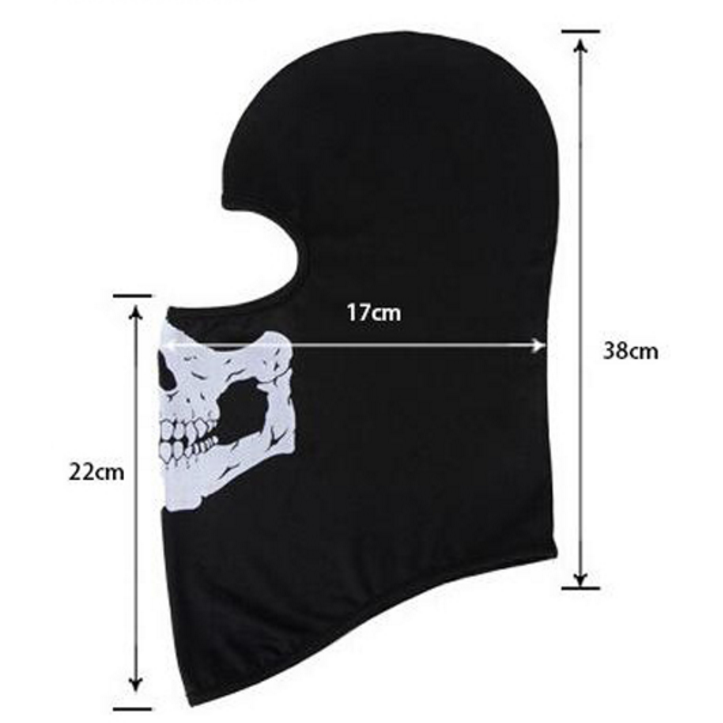 Wholesale Custom 2024 Ghost Skull Balaclava Lightweight Skull Full Face Mask And Neck Balaclava