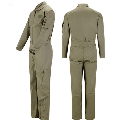 Professional Industrial Mechanic Construction workwear jackets Basic Working Coverall Front Zip Cotton One Piece Work Wear Suit