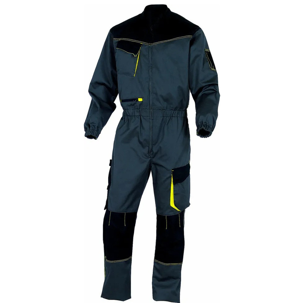 Professional Industrial Mechanic Construction workwear jackets Basic Working Coverall Front Zip Cotton One Piece Work Wear Suit