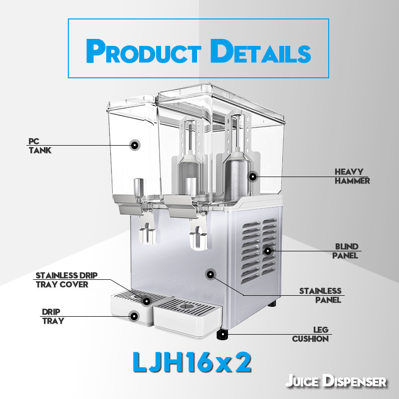 LJH16X2  beverage machinery juicer dispenser