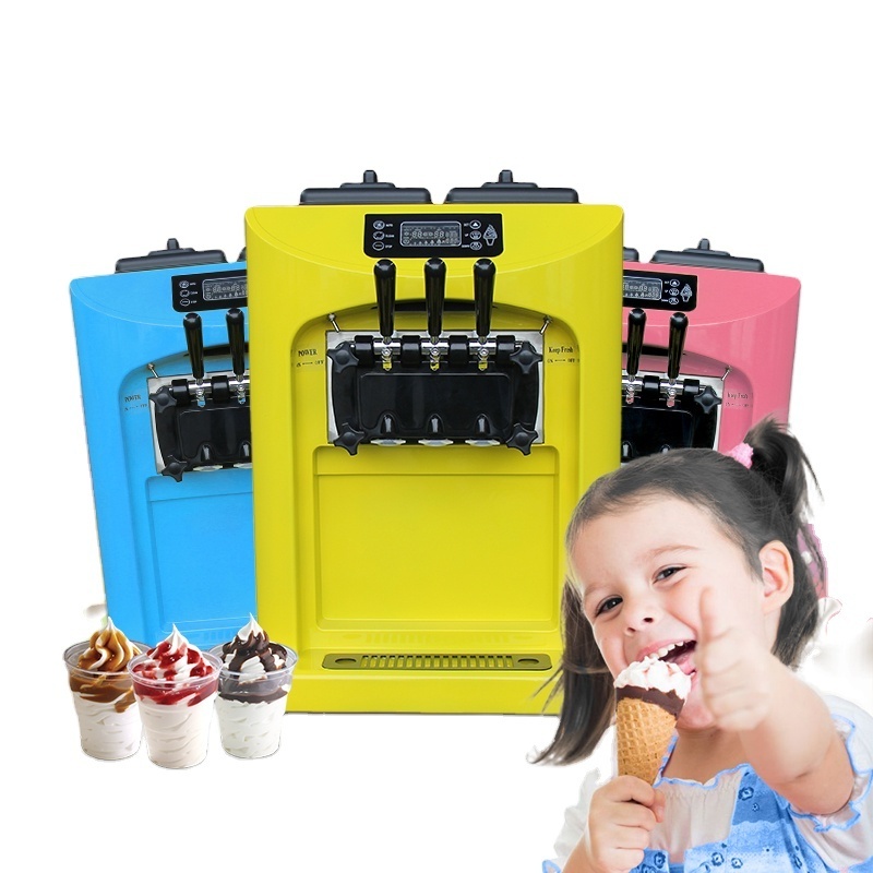 frozen yogurt ice cream machine 3 flavor fruit commercial soft serve ice cream maker machine maquina de helados