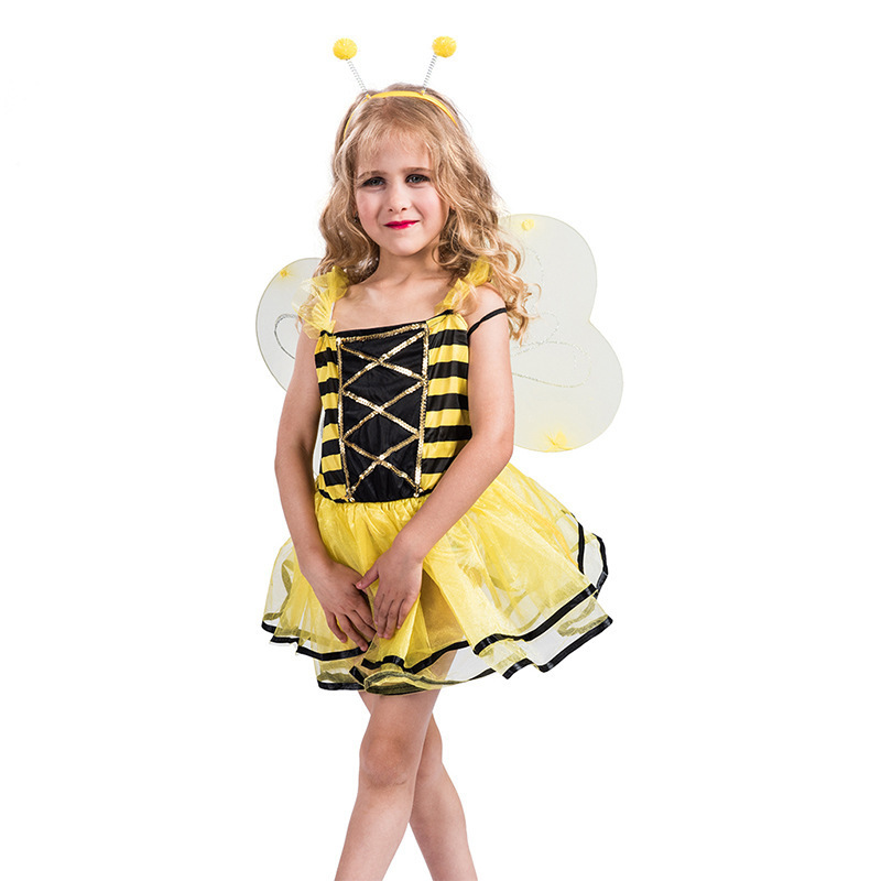 Festival Party Insect Dressing Cute Small bee Stage Performance Costume Children's Funny Funny bee Photography Costume