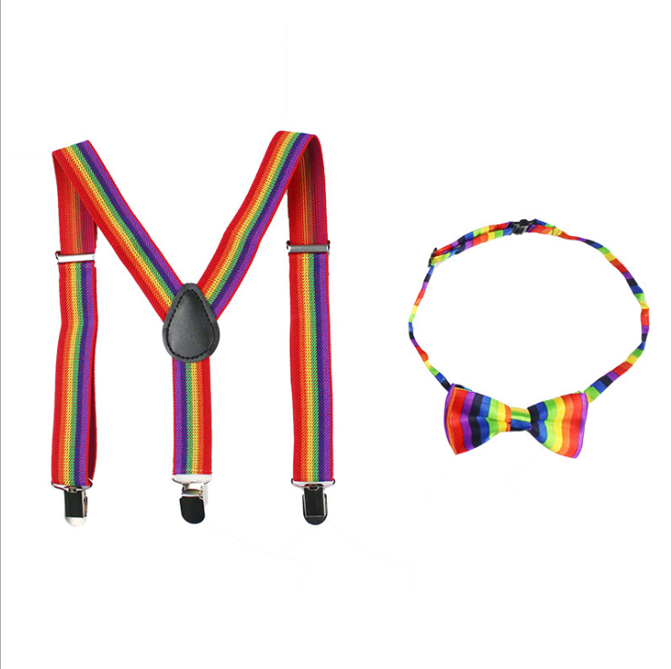 Amazon Hot Product Rainbow Girl Clothing Set Fashion Costume