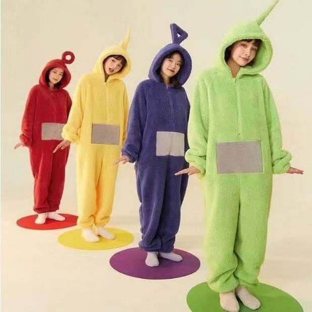 Halloween Teletubbies  costume cute cartoon Teletubbies one-piece couple pajamas