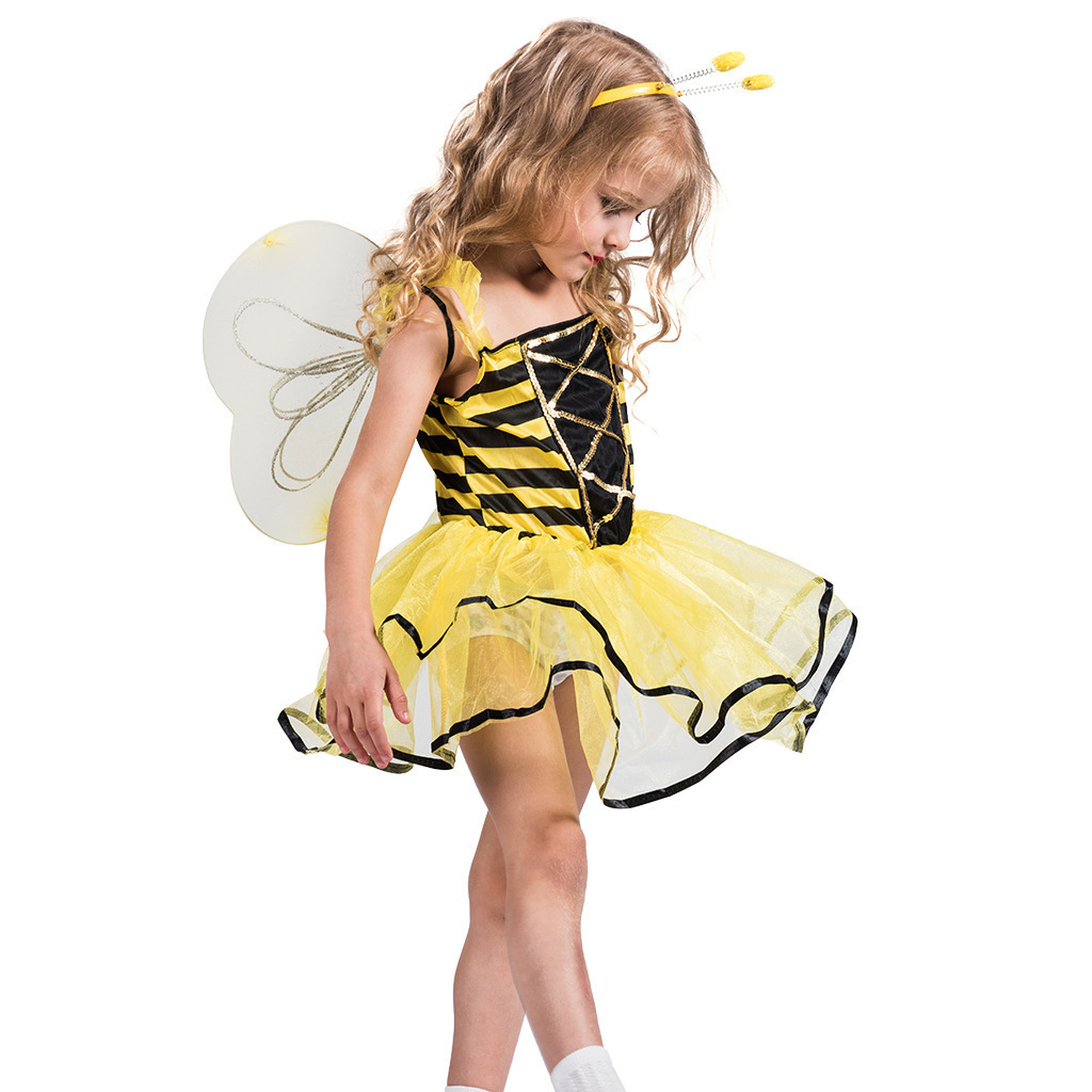 Festival Party Insect Dressing Cute Small bee Stage Performance Costume Children's Funny Funny bee Photography Costume