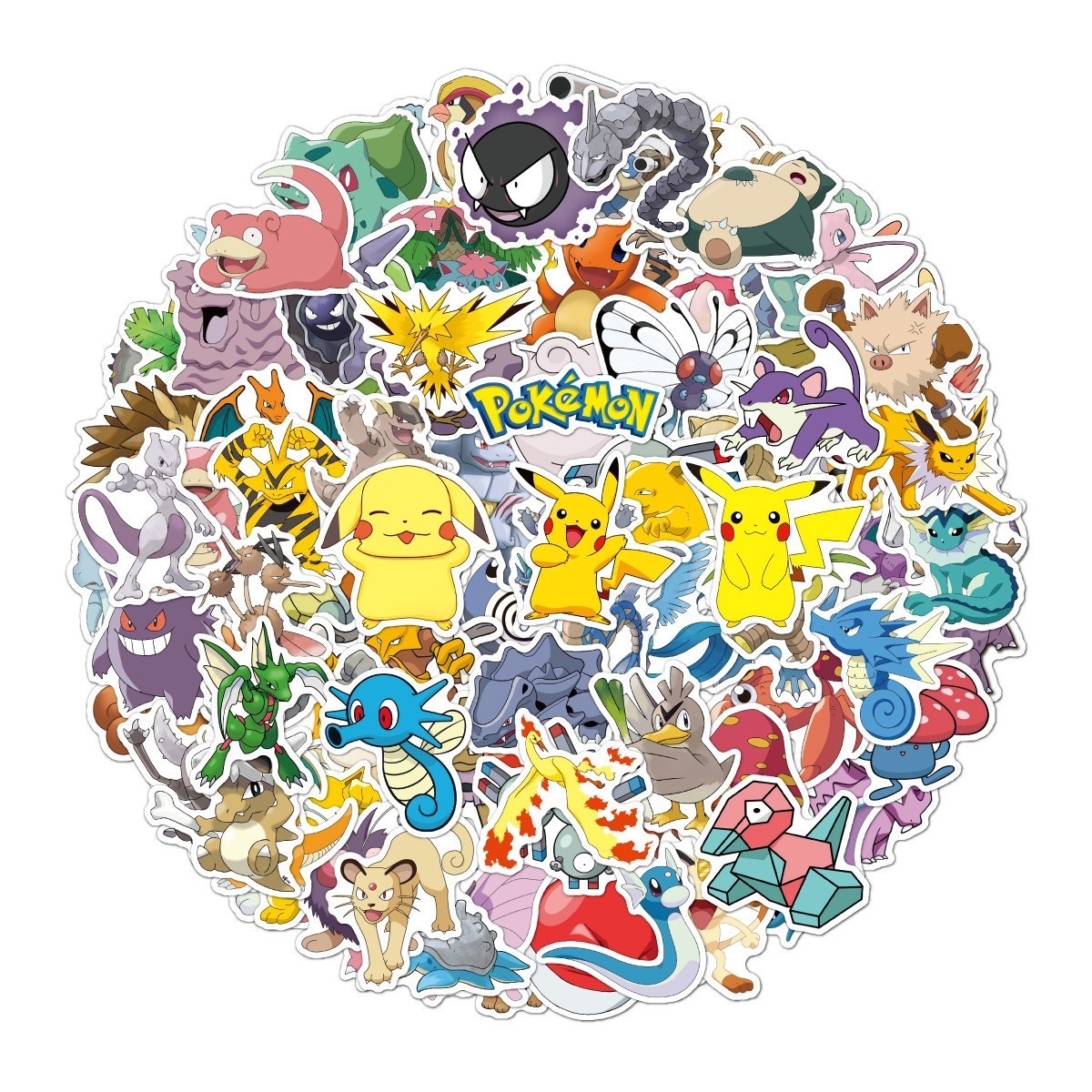 100pcs Wall Decals Room Decorations Pokemoned Pokeball Decor Stickers Cartoon Stickers