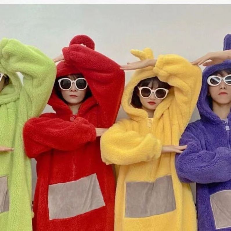 Halloween Teletubbies  costume cute cartoon Teletubbies one-piece couple pajamas