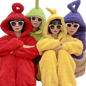 Halloween Teletubbies  costume cute cartoon Teletubbies one-piece couple pajamas