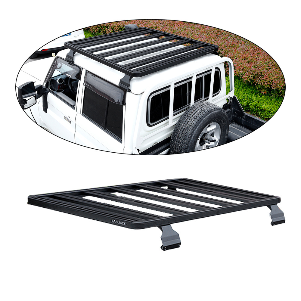 Off Road Accessories Land Cruiser LC79 Aluminum Alloy 4X4 Gutter Mount Car Roof Racks for Toyota