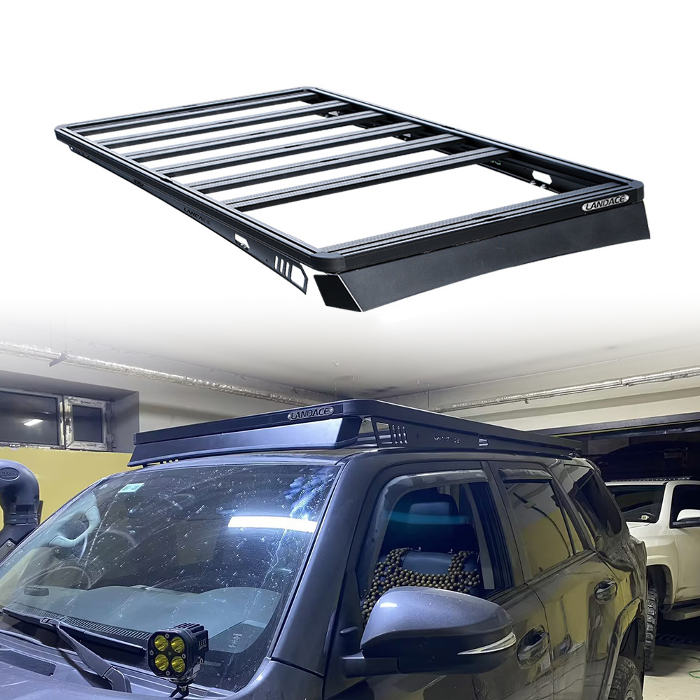 off road 4x4 accessories universal aluminum alloy roof rack mount basket 4runner car roof rack