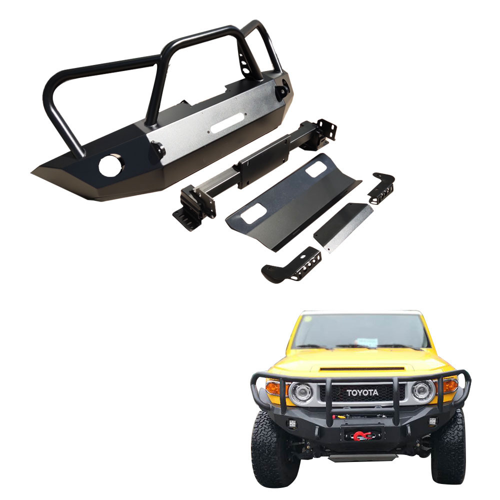 Wholesale 4*4 Exterior Modification Accessories Winch Bull Bar Steel Rear Bumper Front Bumper for Toyota FJ150