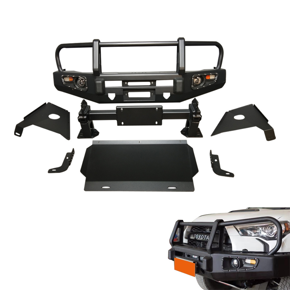 Car Modified Spare Parts  front bumper kit Guard Rear Bumper With Tire Carrier Jerrycan Holder for  Toyota 4runner