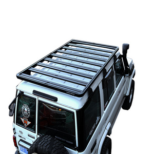 Customized 4x4 Vehicle Accessories Flat Roof Racks Platform Luggage Gear Bracket Bike Holder For Toyota Lc 76