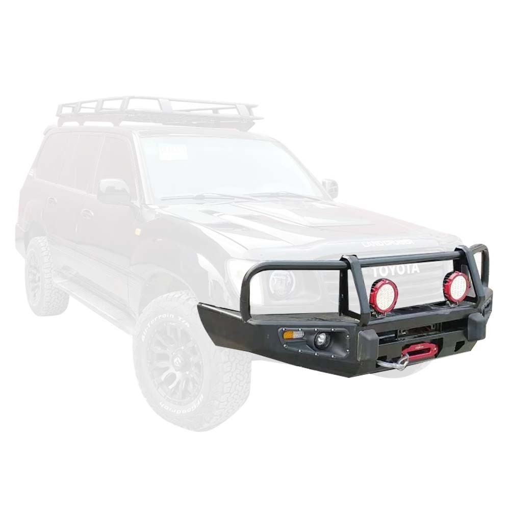 Off Road 4x4 Accessories Car Body Kit Land Cruiser LC100 Bull Bar Front Car Bumpers for Toyota