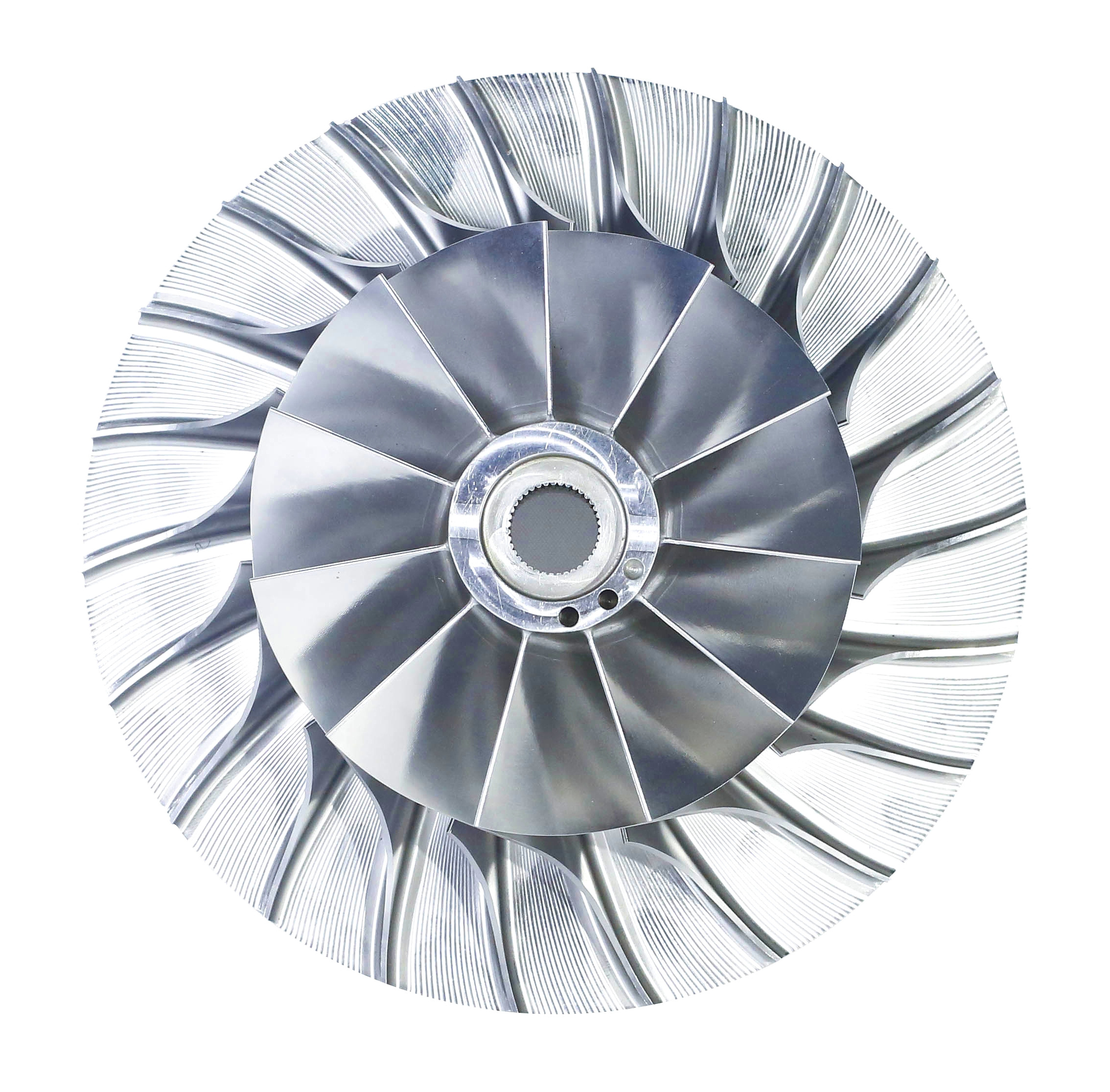 5 Axis Precision CNC Machined Alloy Steel Turbocharger Impeller