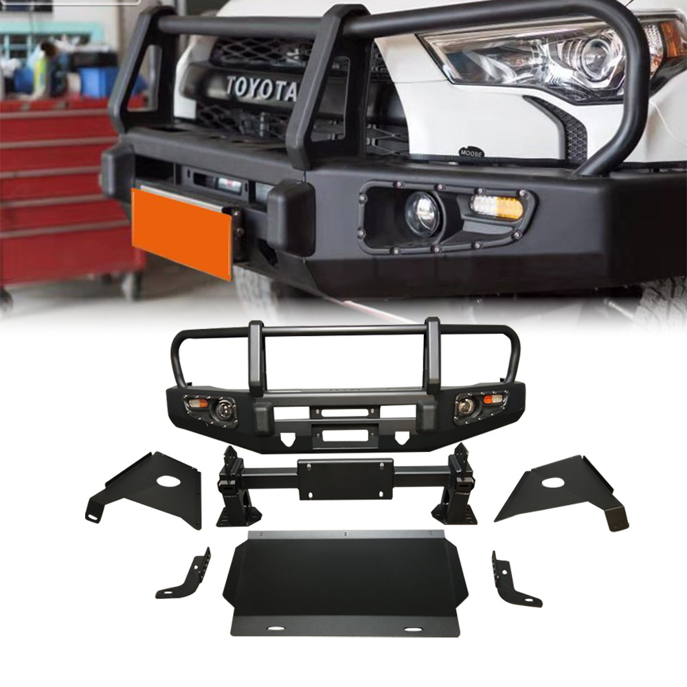 High Quality Off Road Aluminum Stainless Steel 4Runner Bumper Car Protector Brackets Rear Front Car Bumper for Toyota