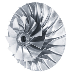 5 Axis Precision CNC Machined Alloy Steel Turbocharger Impeller